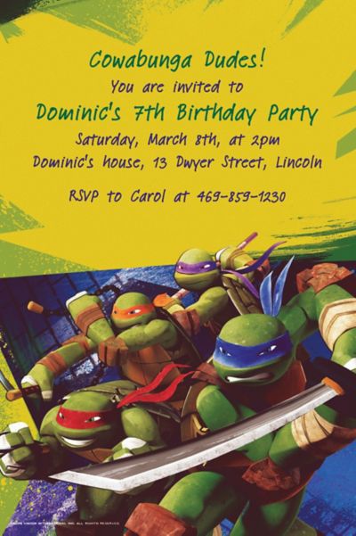 Detail Ninja Turtle Birthday Pictures Nomer 8