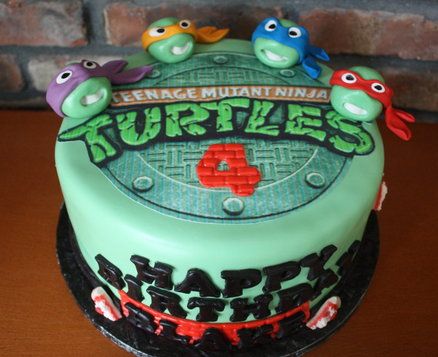 Detail Ninja Turtle Cake Designs Nomer 16