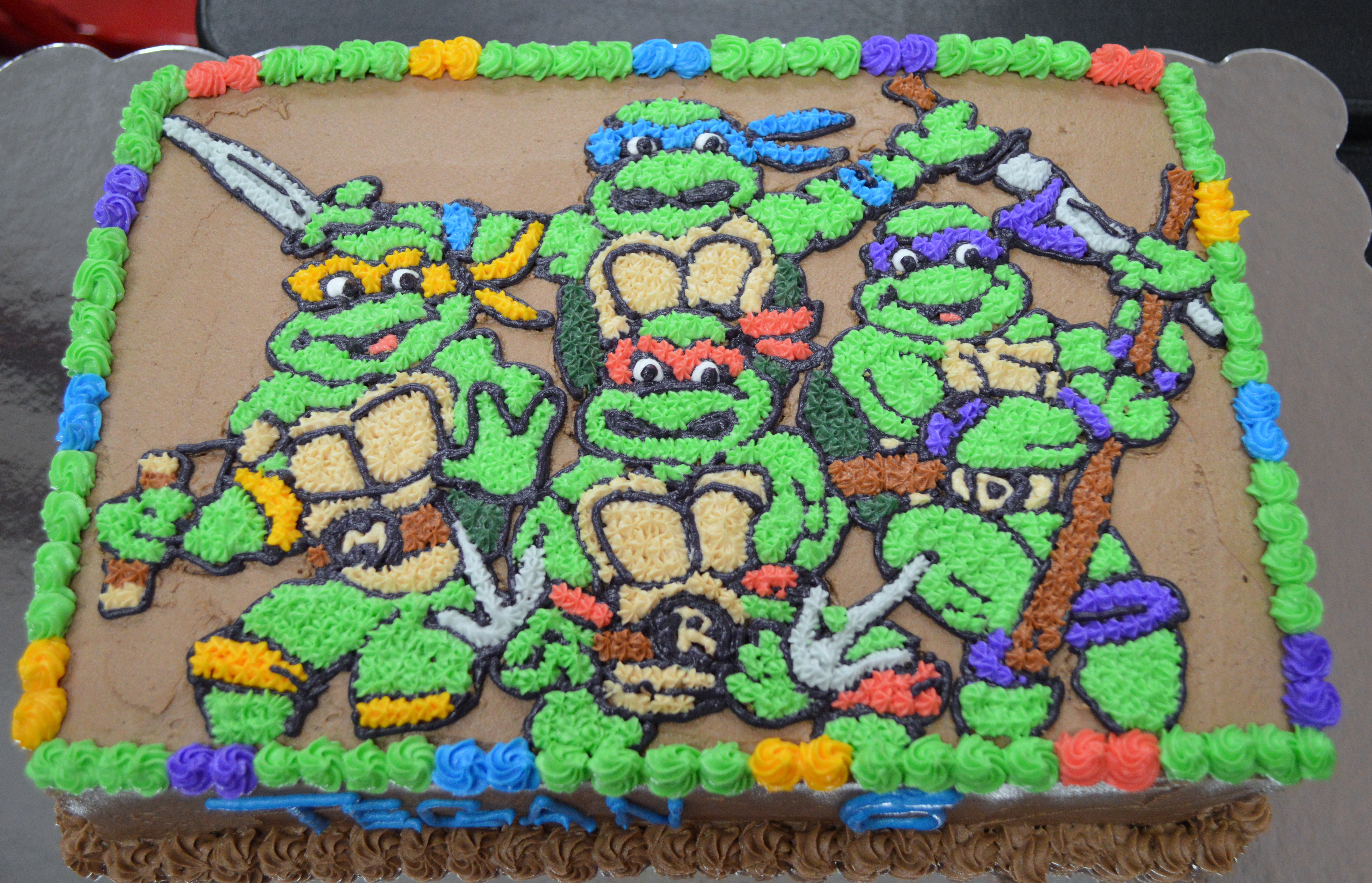 Detail Ninja Turtle Cake Designs Nomer 46