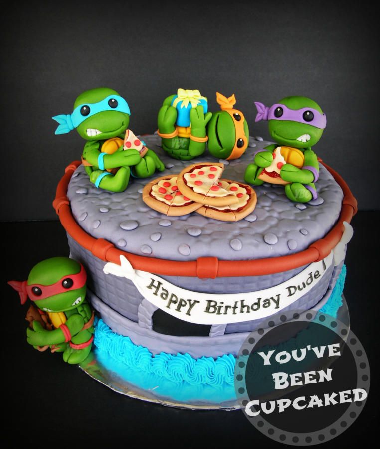 Detail Ninja Turtle Cake Pics Nomer 12