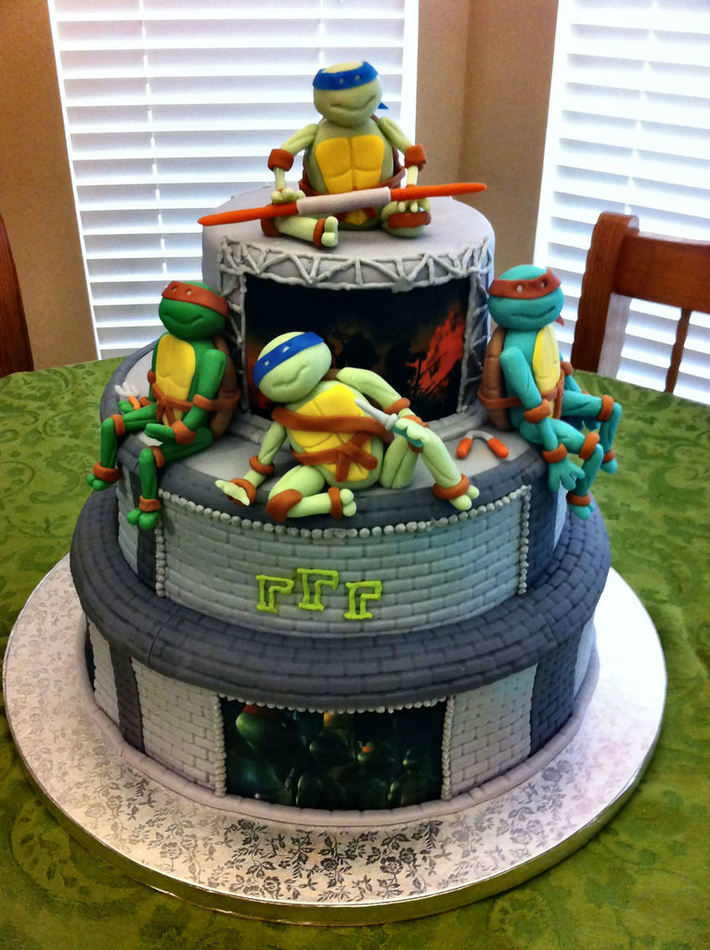 Detail Ninja Turtle Cake Pics Nomer 53