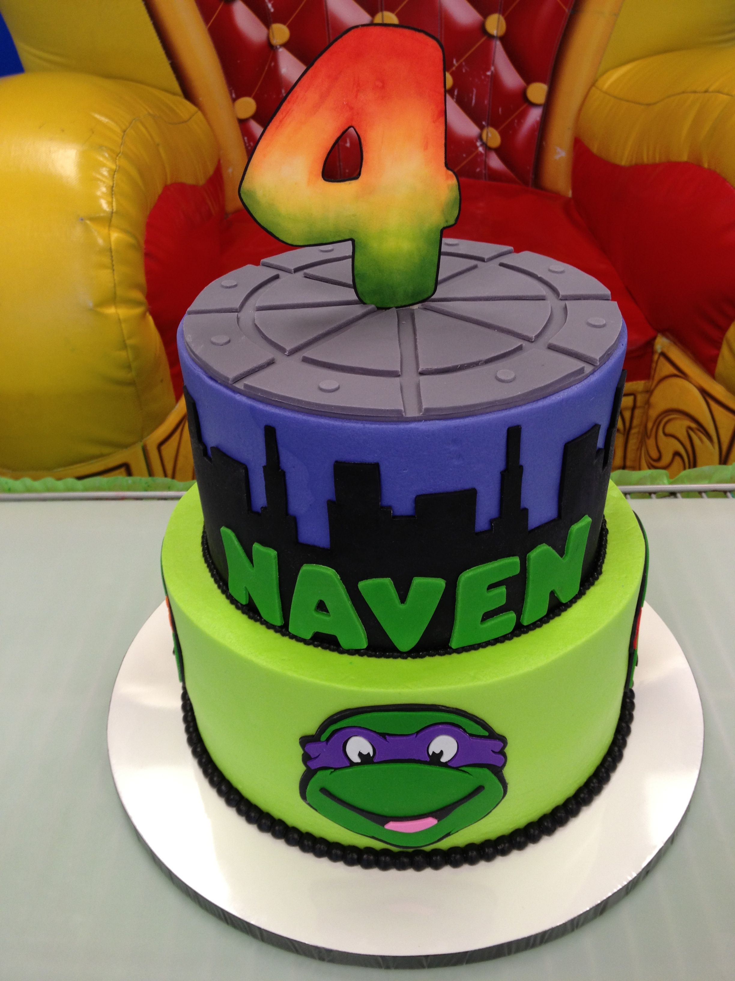 Detail Ninja Turtle Cakes Pictures Nomer 20
