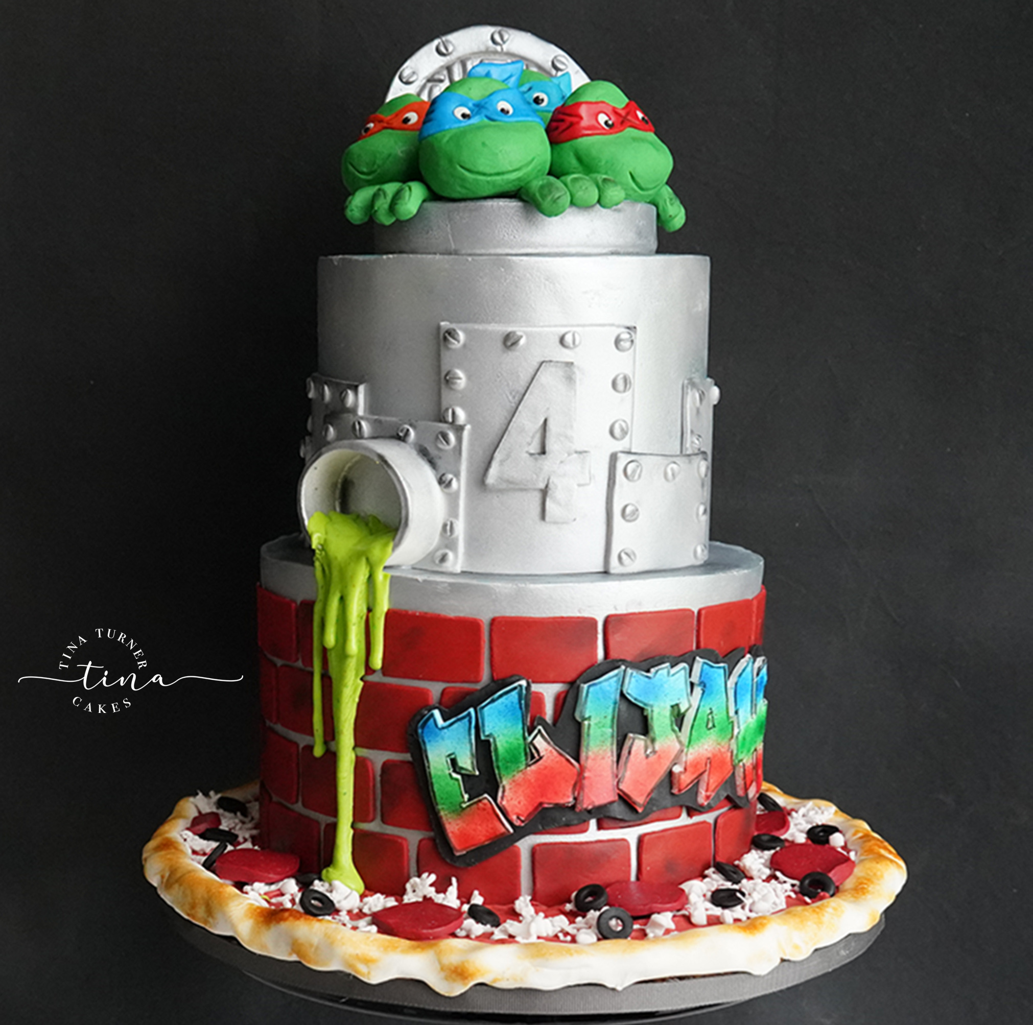 Detail Ninja Turtle Cakes Pictures Nomer 34