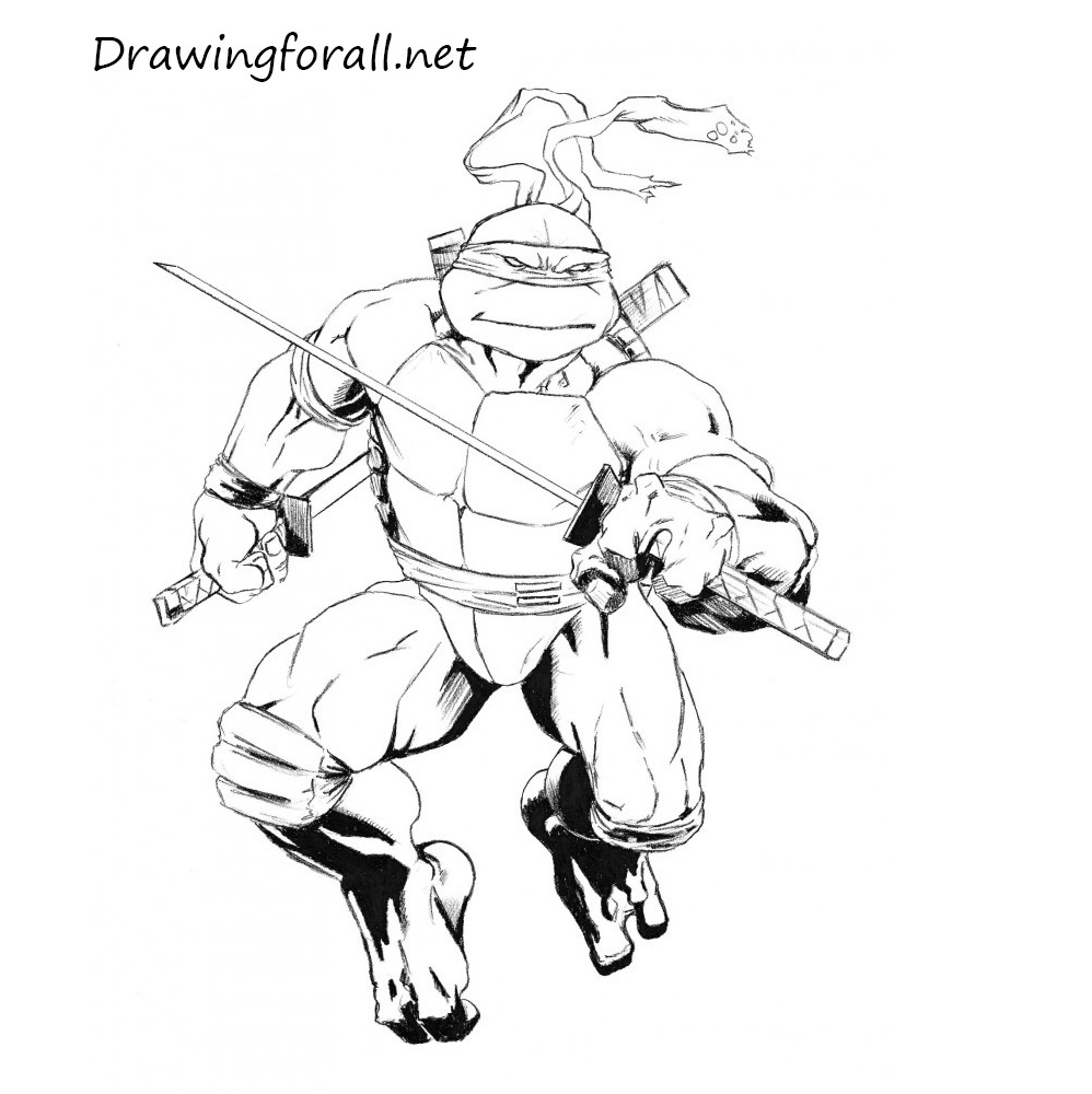 Detail Ninja Turtle Drawing Pictures Nomer 30