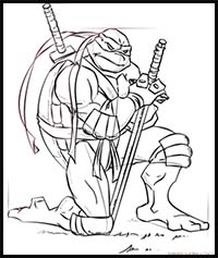 Detail Ninja Turtle Drawing Pictures Nomer 54