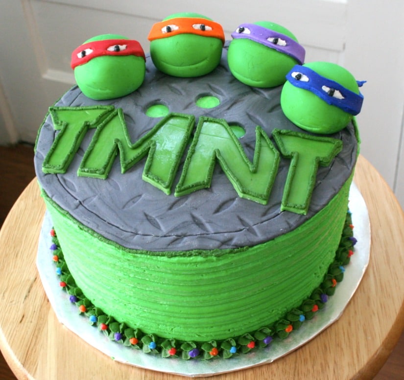 Detail Ninja Turtle Face Cake Template Nomer 32