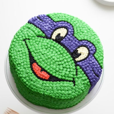 Detail Ninja Turtle Face Cake Template Nomer 6