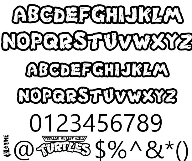 Detail Ninja Turtle Font Generator Nomer 18