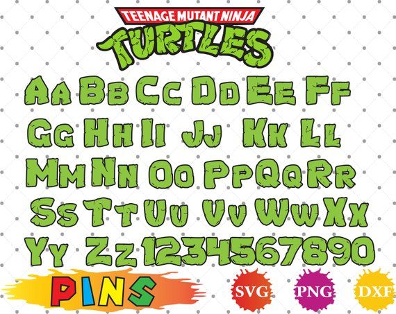 Detail Ninja Turtle Font Generator Nomer 8