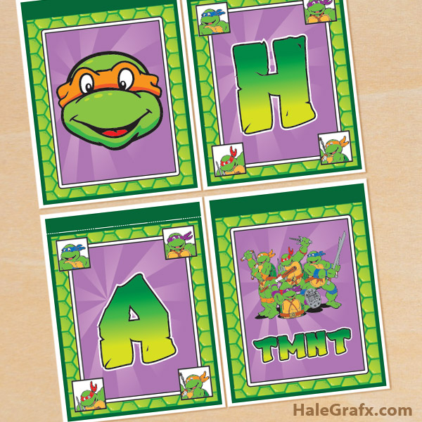 Detail Ninja Turtle Happy Birthday Banner Nomer 16