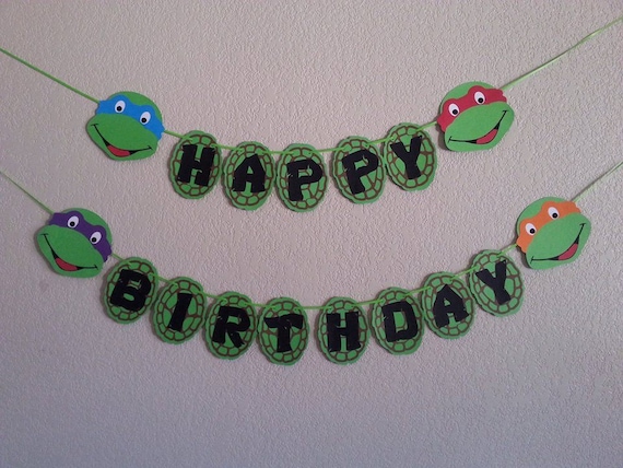 Detail Ninja Turtle Happy Birthday Banner Nomer 22