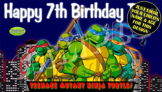 Detail Ninja Turtle Happy Birthday Banner Nomer 23