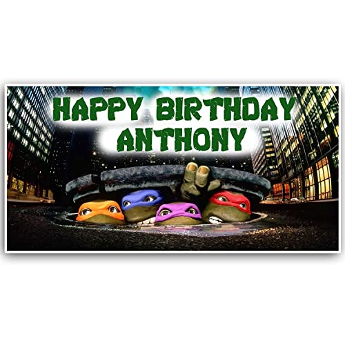 Detail Ninja Turtle Happy Birthday Banner Nomer 27