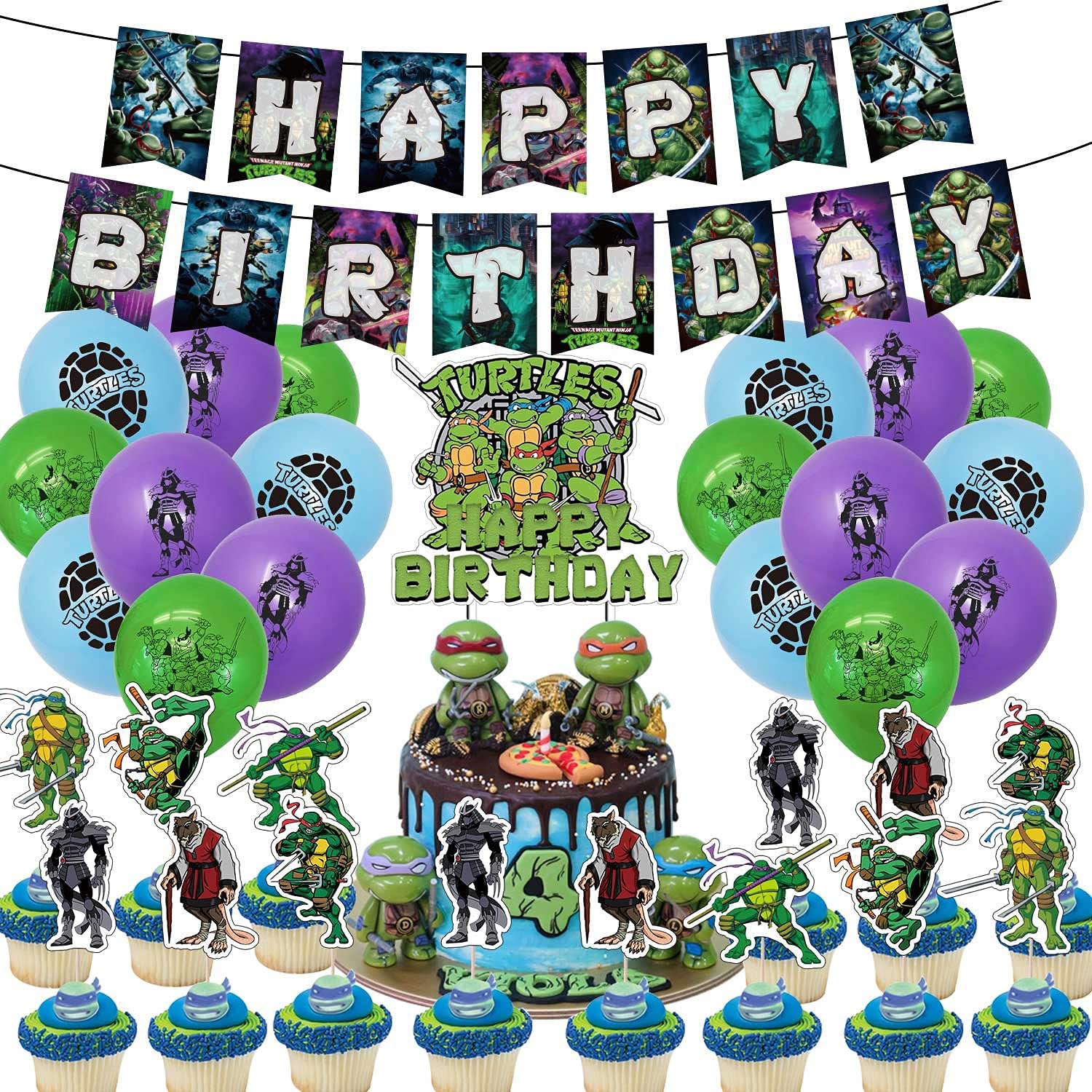 Detail Ninja Turtle Happy Birthday Banner Nomer 38