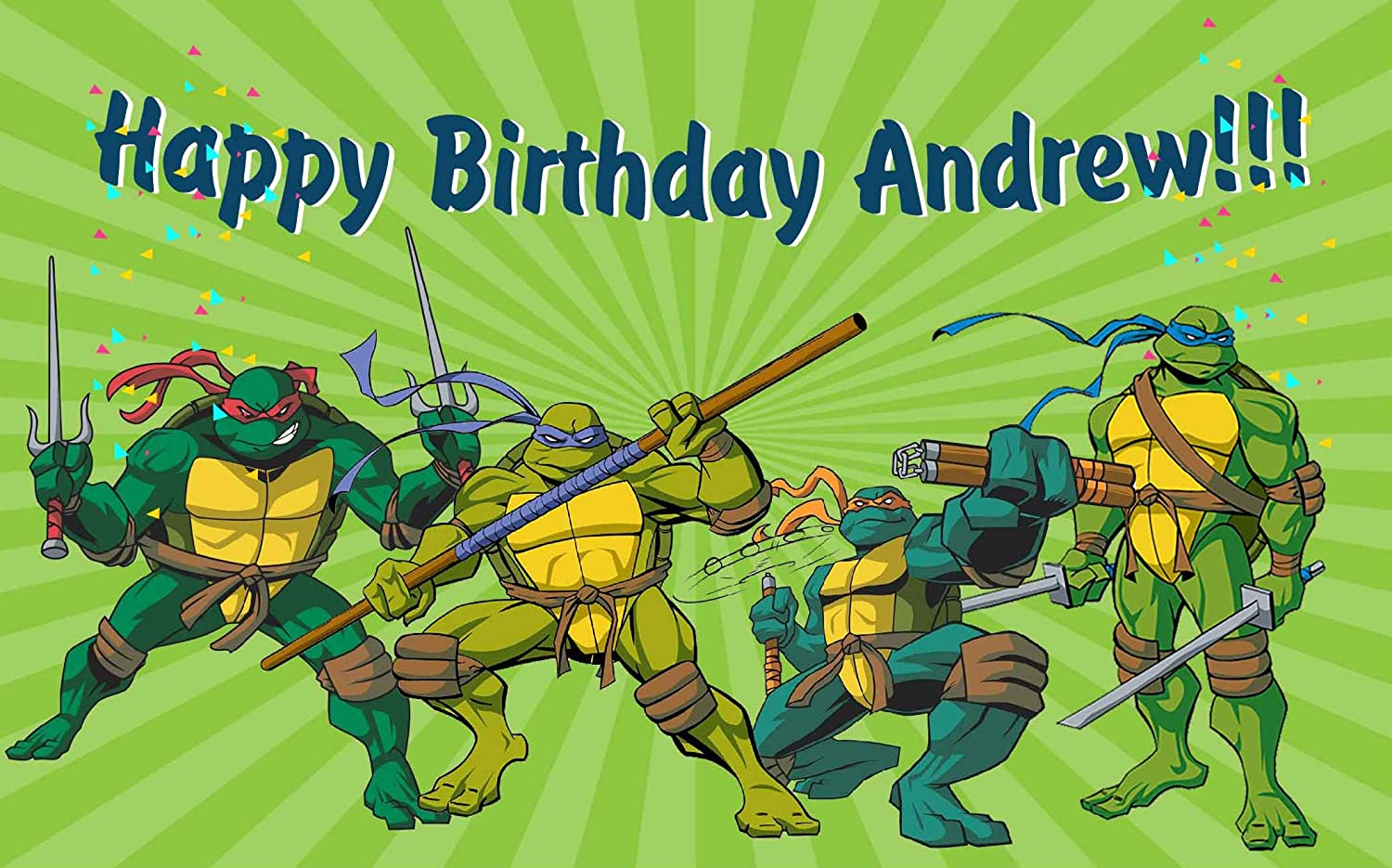 Detail Ninja Turtle Happy Birthday Banner Nomer 42