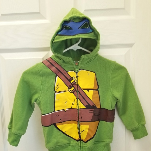 Detail Ninja Turtle Jacket With Mask Nomer 16