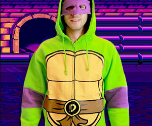 Detail Ninja Turtle Jacket With Mask Nomer 29