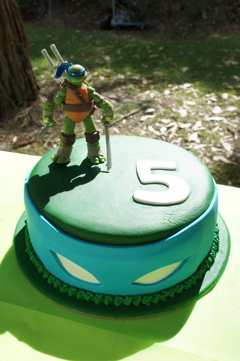 Ninja Turtle Leonardo Cake - KibrisPDR