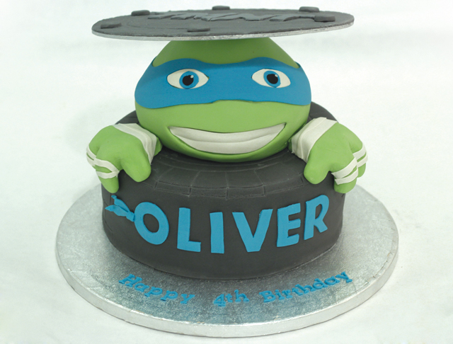 Detail Ninja Turtle Leonardo Cake Nomer 23