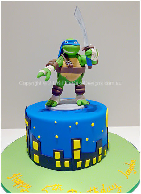 Detail Ninja Turtle Leonardo Cake Nomer 30