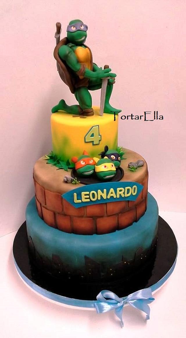 Detail Ninja Turtle Leonardo Cake Nomer 32