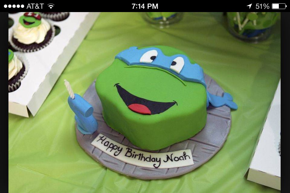 Detail Ninja Turtle Leonardo Cake Nomer 5