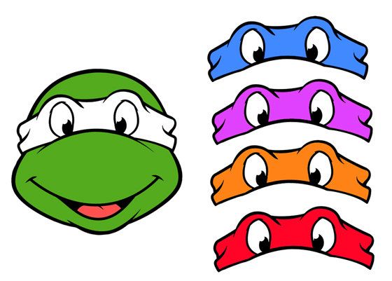 Detail Ninja Turtle Mask Clipart Nomer 3