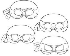 Detail Ninja Turtle Masks Template Nomer 13