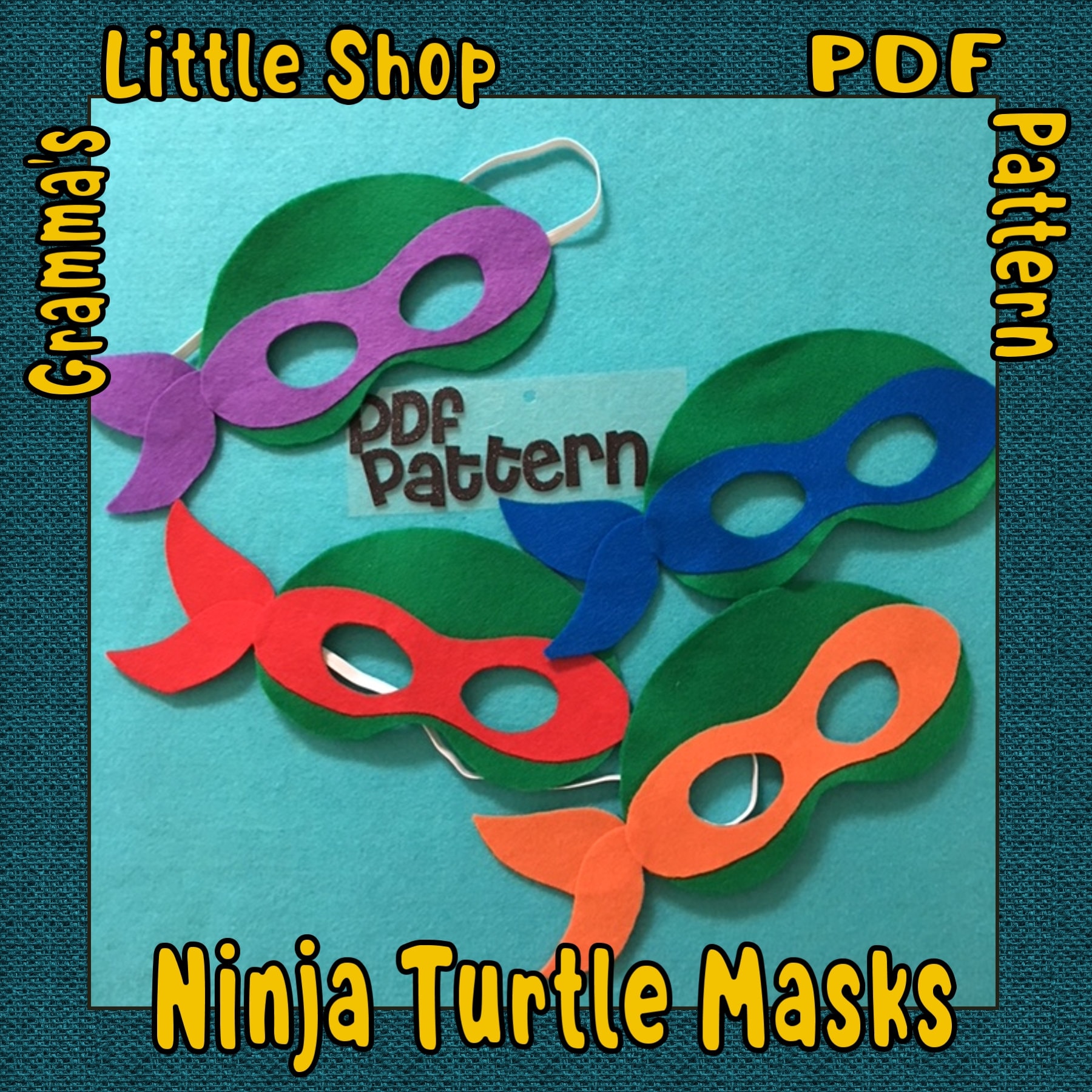 Detail Ninja Turtle Masks Template Nomer 30