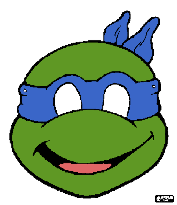 Detail Ninja Turtle Masks Template Nomer 31