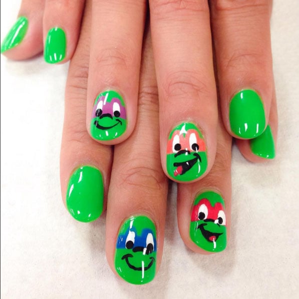 Detail Ninja Turtle Nail Art Nomer 40