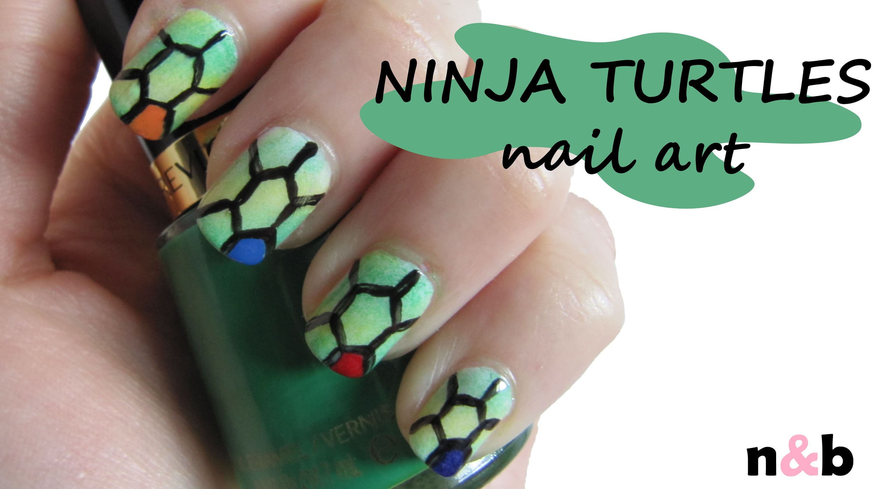 Detail Ninja Turtle Nail Art Nomer 45