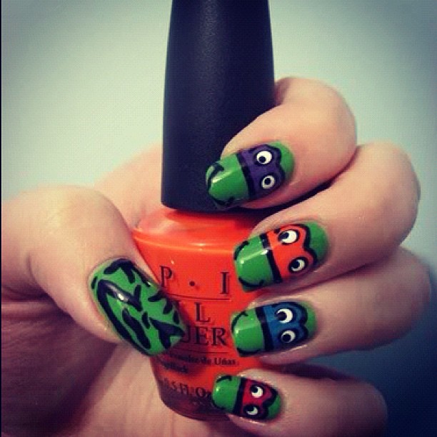 Detail Ninja Turtle Nail Design Nomer 30