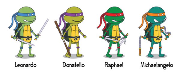 Detail Ninja Turtle Names And Weapons Nomer 4