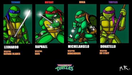 Detail Ninja Turtle Names And Weapons Nomer 45