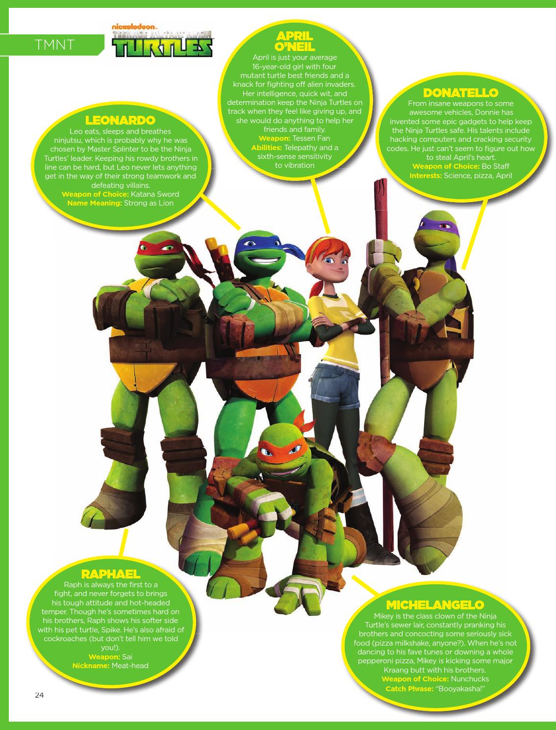 Detail Ninja Turtle Names And Weapons Nomer 47