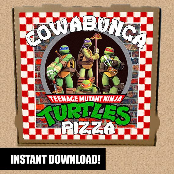 Detail Ninja Turtle Pizza Box Label Nomer 15