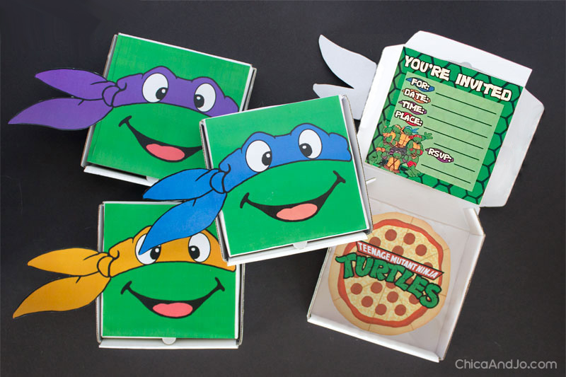 Detail Ninja Turtle Pizza Box Label Nomer 24