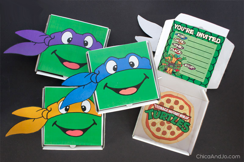 Detail Ninja Turtle Pizza Box Labels Nomer 24