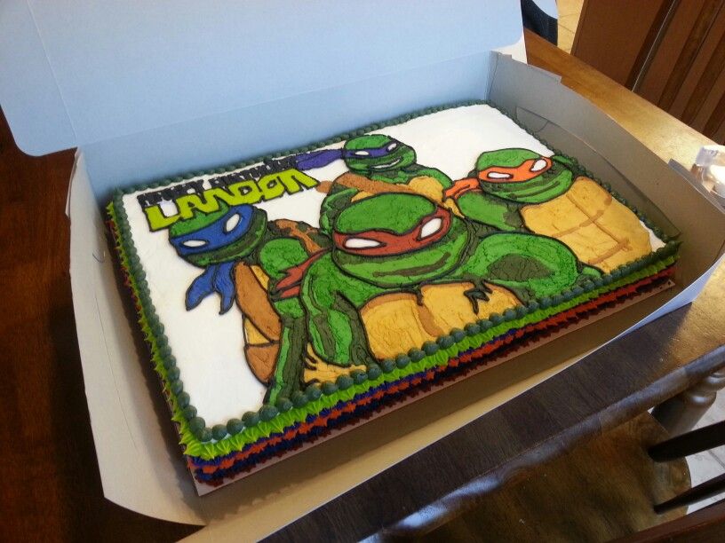 Detail Ninja Turtle Sheet Cake Ideas Nomer 12