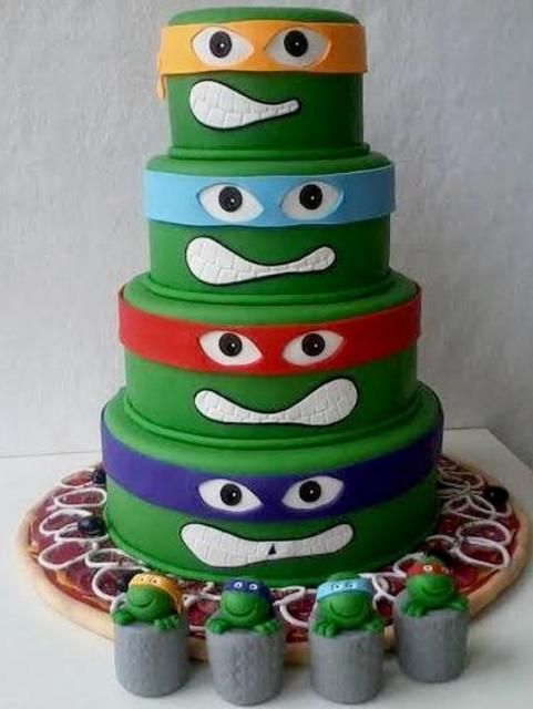 Detail Ninja Turtle Tier Cake Nomer 11