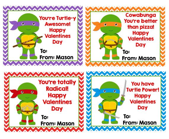 Detail Ninja Turtle Valentines Cards Nomer 18