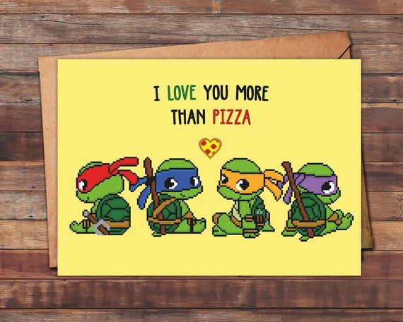 Detail Ninja Turtle Valentines Day Card Nomer 14