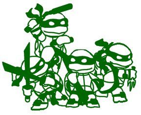 Detail Ninja Turtle Vinyl Stickers Nomer 6