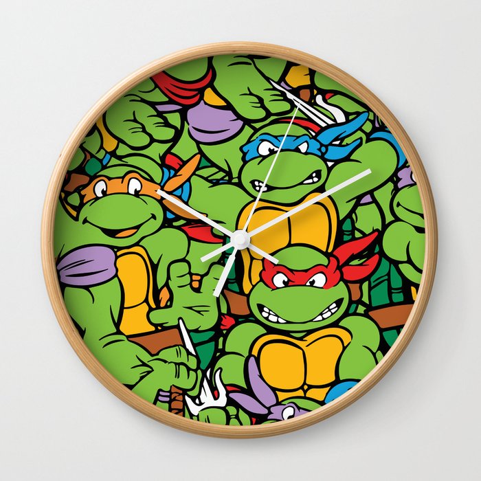 Detail Ninja Turtle Wall Clock Nomer 3