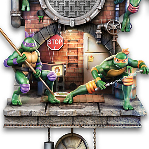 Detail Ninja Turtle Wall Clock Nomer 36