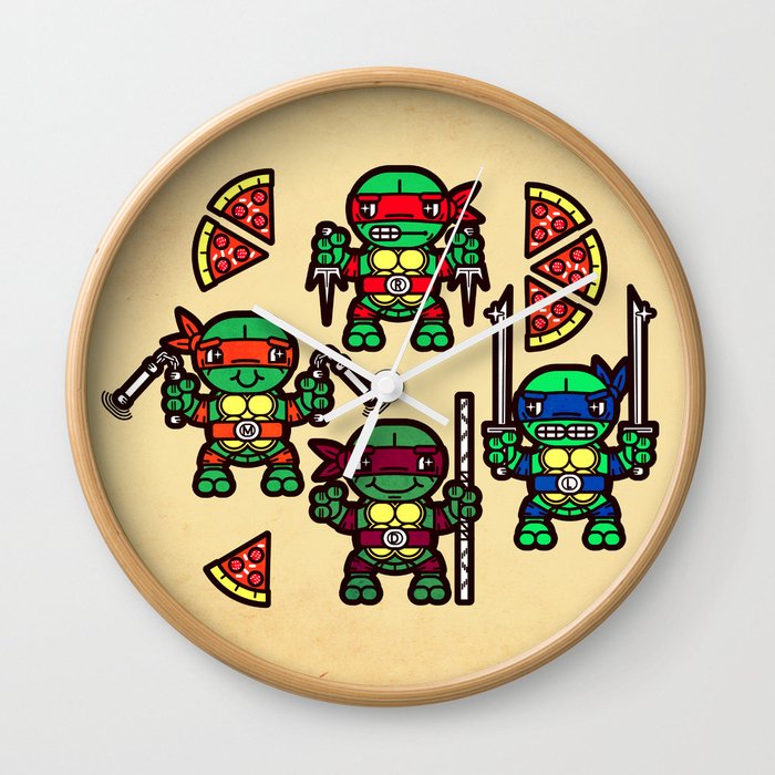 Detail Ninja Turtle Wall Clock Nomer 5