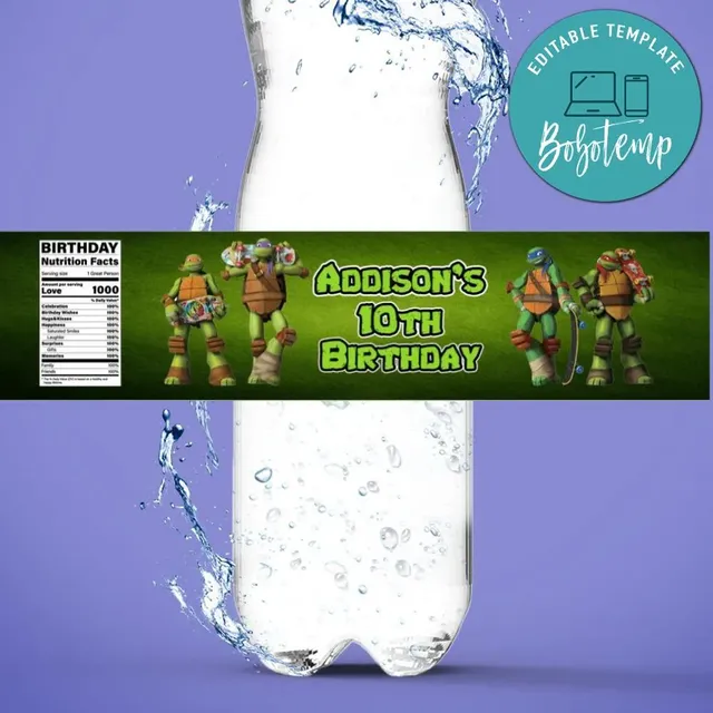 Detail Ninja Turtle Water Bottle Nomer 54