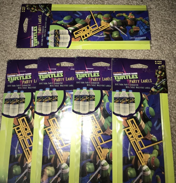 Detail Ninja Turtle Water Bottle Labels Nomer 45