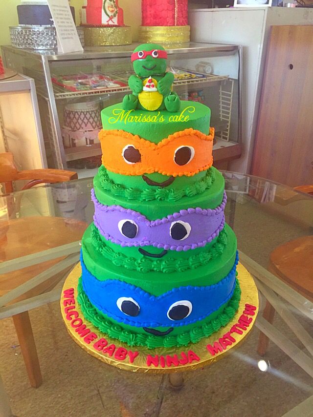 Detail Ninja Turtles Baby Shower Cake Nomer 6